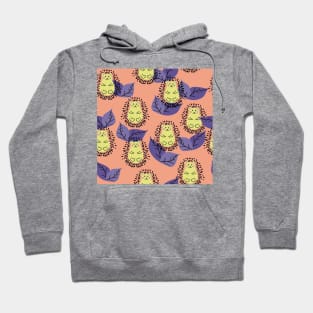 Cute Hedgehog Vector Pattern Seamless Hoodie